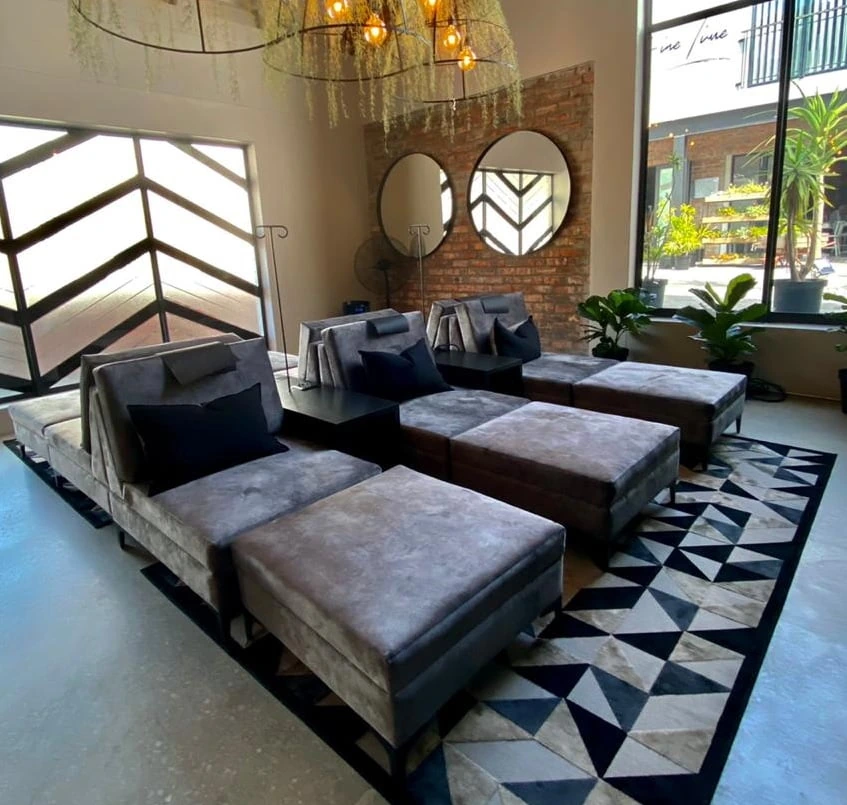 Comfortable seating in the Port Elizabeth lounge